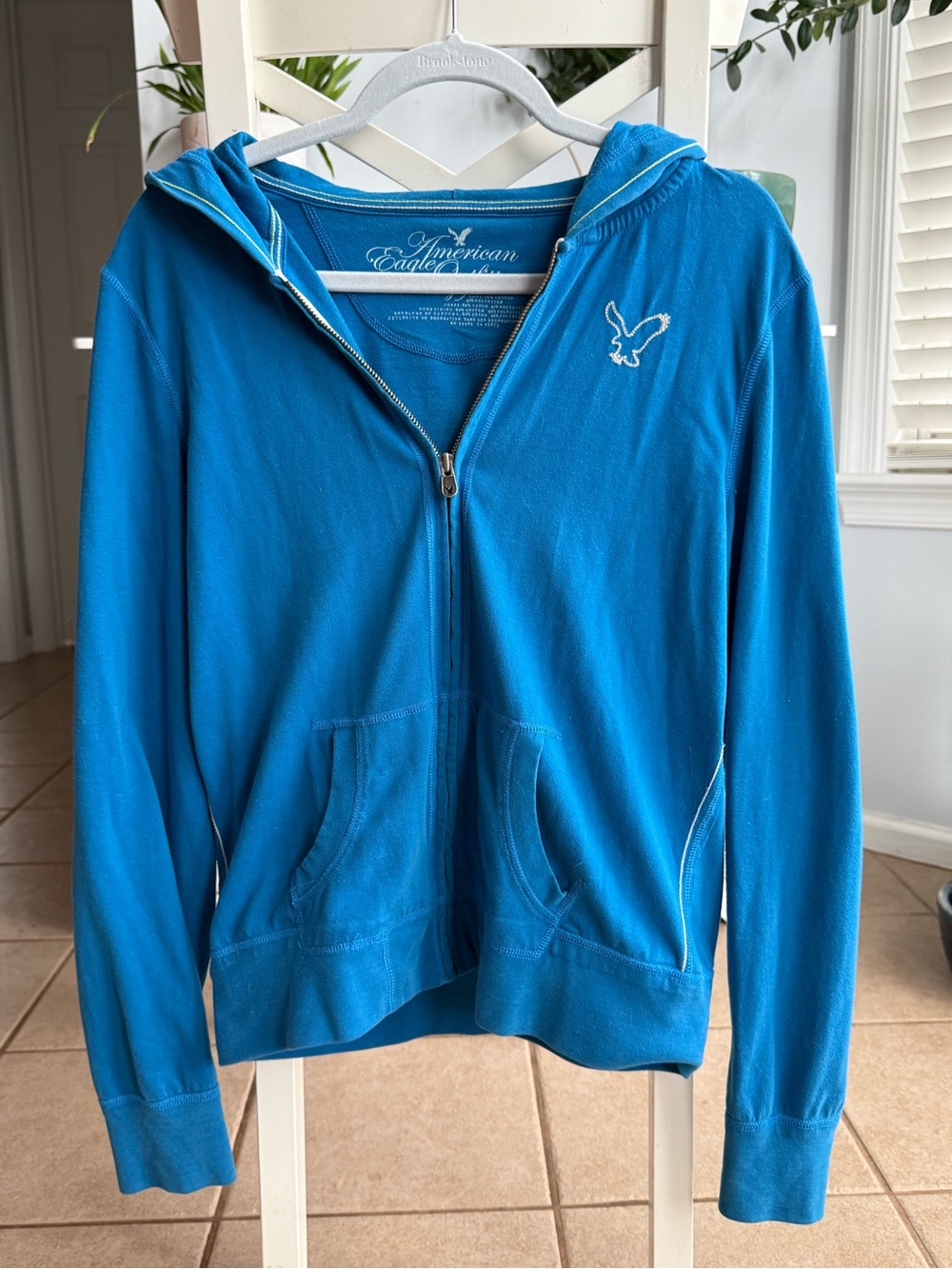 American Eagle Outfitters Blue Zip Hoodie